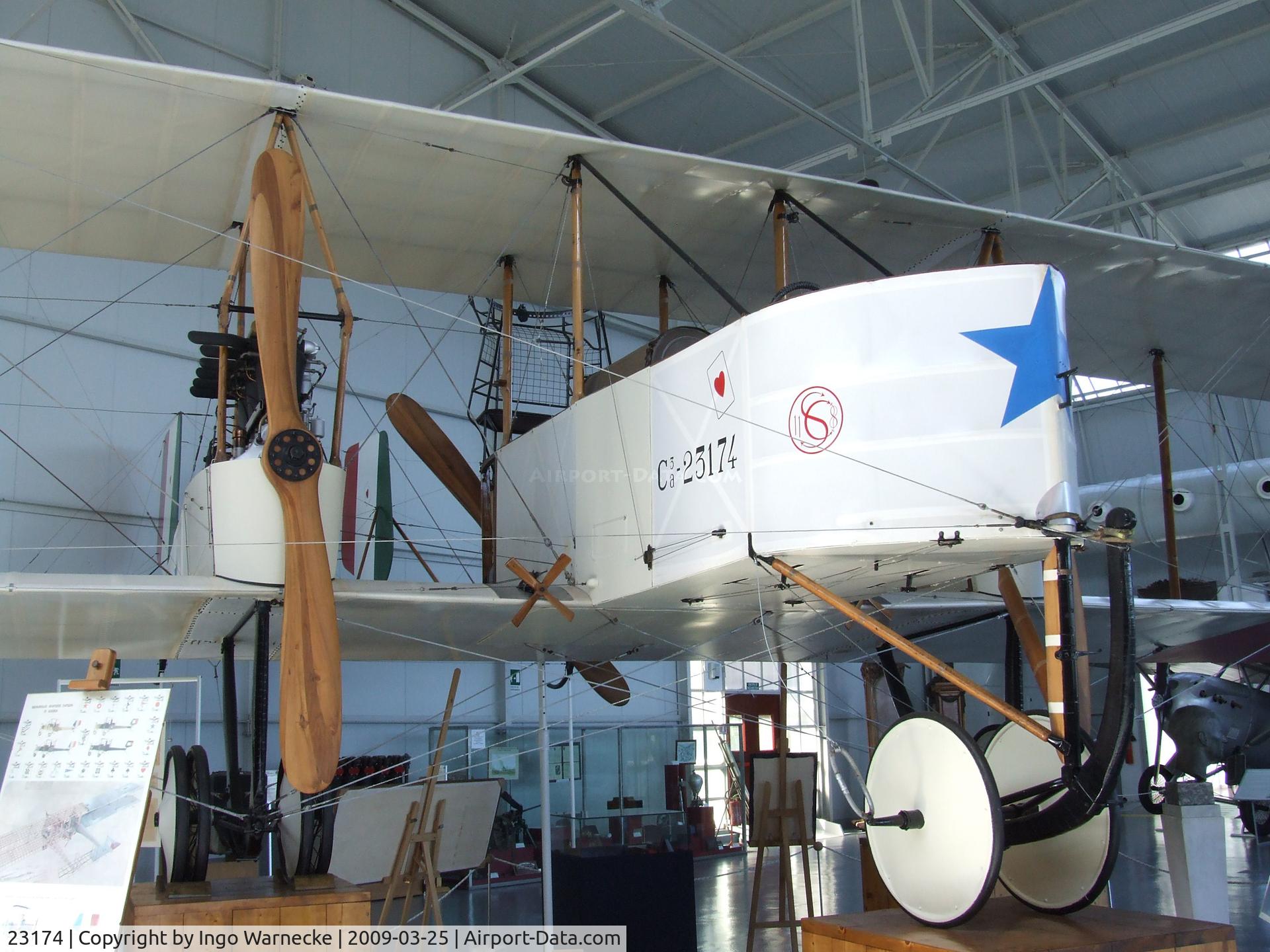 23174, 1916 Caproni Ca.3 Falco C/N unknown_23174, Caproni Ca.3 (Ca.33) at the Museo storico dell'Aeronautica Militare, Vigna di Valle