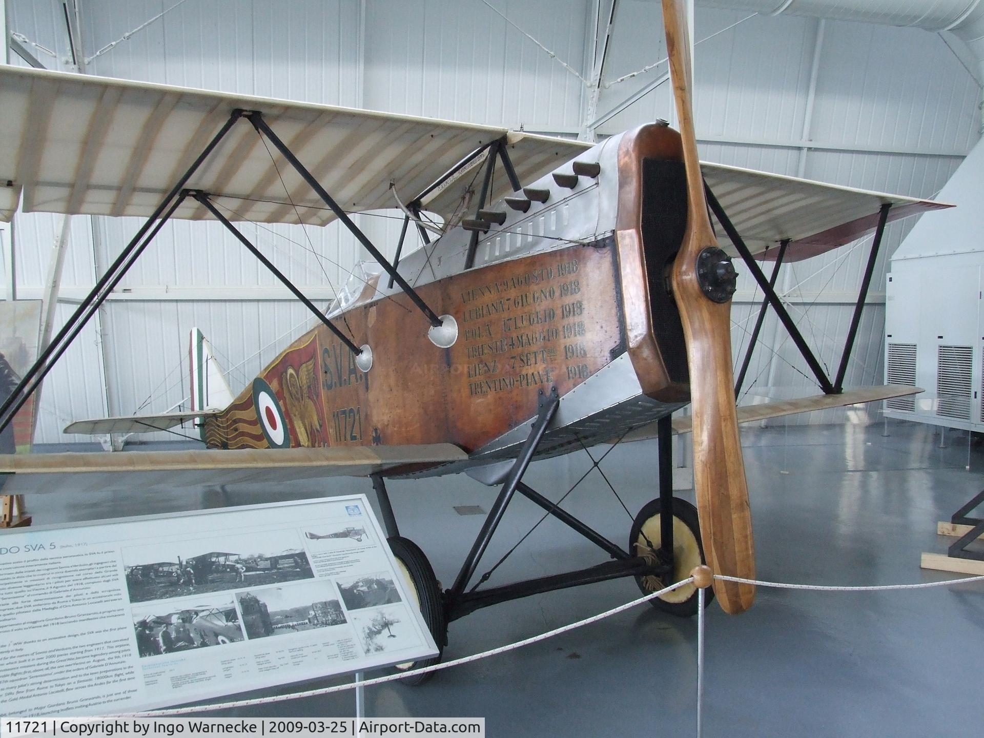 11721, Ansaldo S.V.A.5 C/N Not found 11721, Ansaldo S.V.A.5 at the Museo storico dell'Aeronautica Militare, Vigna di Valle