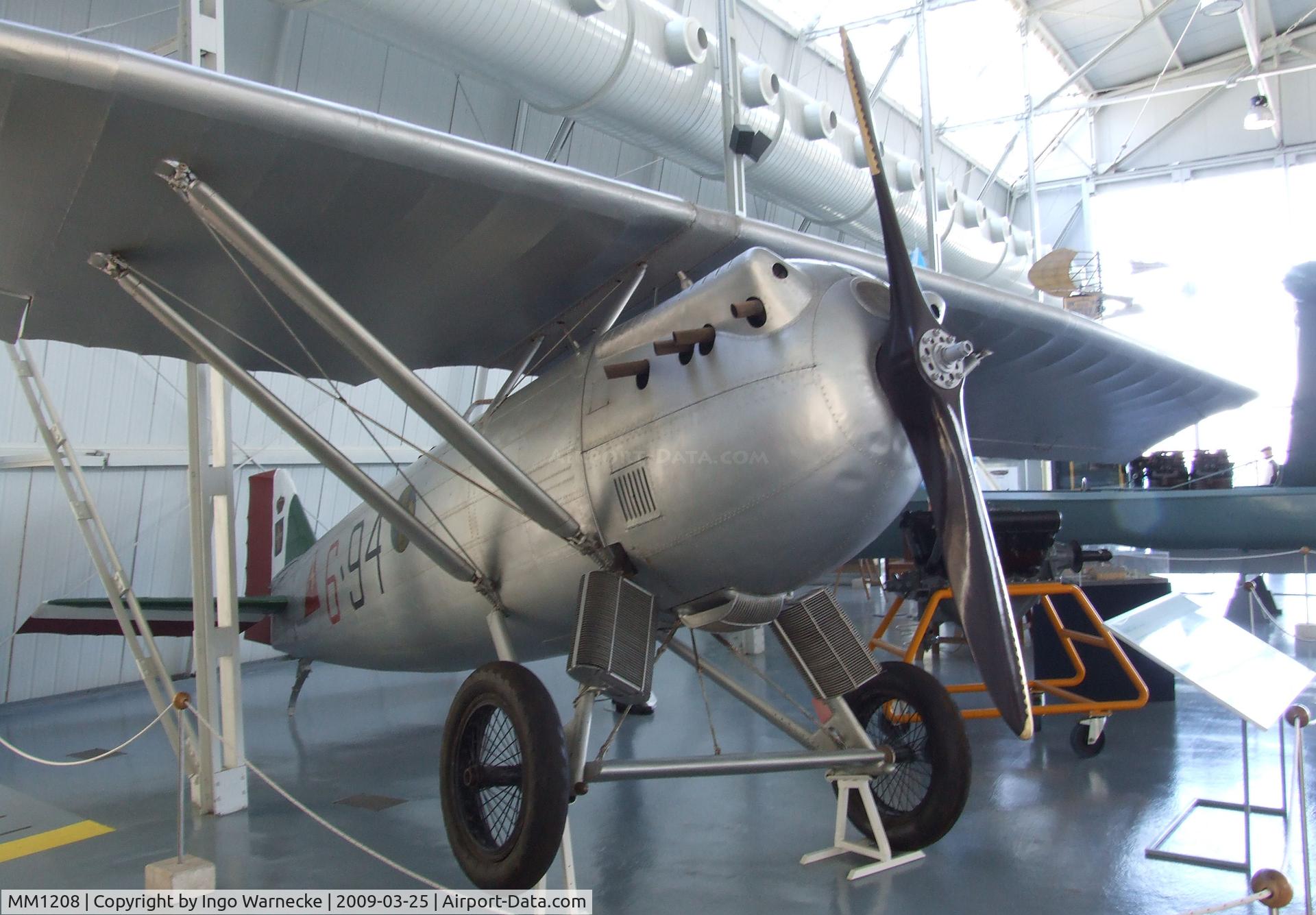 MM1208, 1924 Ansaldo AC.2 C/N Not found MM1208, Ansaldo AC.2 (Dewoitine D.1) at the Museo storico dell'Aeronautica Militare, Vigna di Valle