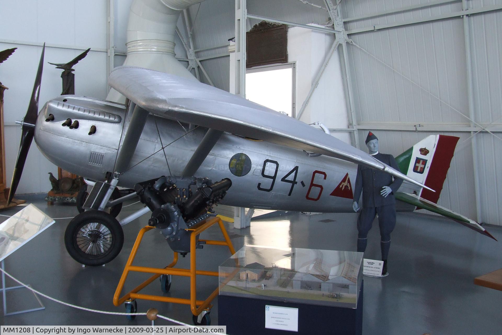 MM1208, 1924 Ansaldo AC.2 C/N Not found MM1208, Ansaldo AC.2 (Dewoitine D.1) at the Museo storico dell'Aeronautica Militare, Vigna di Valle