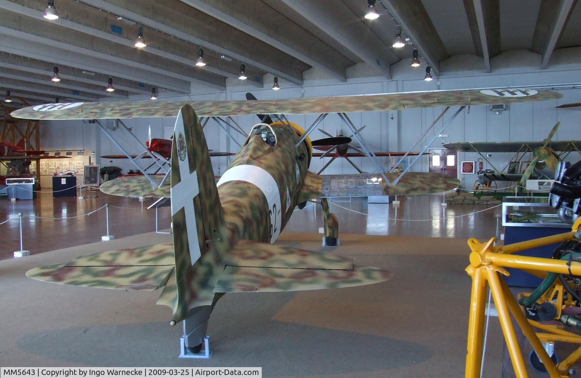 MM5643, Fiat CR.42 Falco C/N Not found MM5643, FIAT CR.42 Falco at the Museo storico dell'Aeronautica Militare, Vigna di Valle