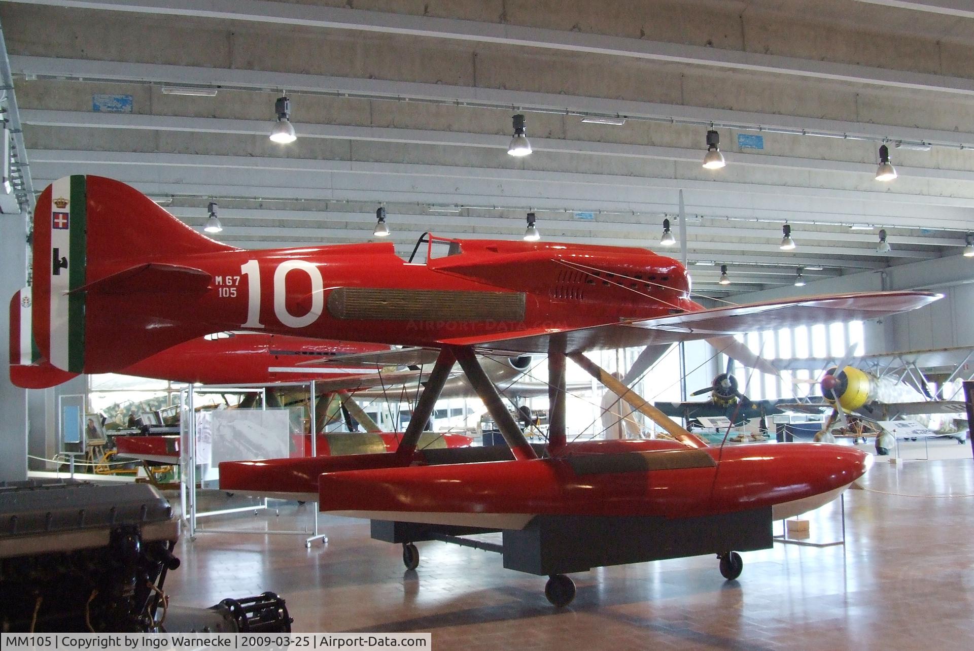 MM105, 1929 Macchi M.67 C/N 10, Macchi M.67 at the Museo storico dell'Aeronautica Militare, Vigna di Valle