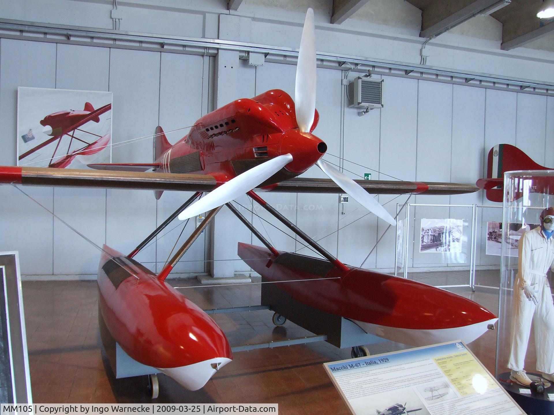 MM105, 1929 Macchi M.67 C/N 10, Macchi M.67 at the Museo storico dell'Aeronautica Militare, Vigna di Valle