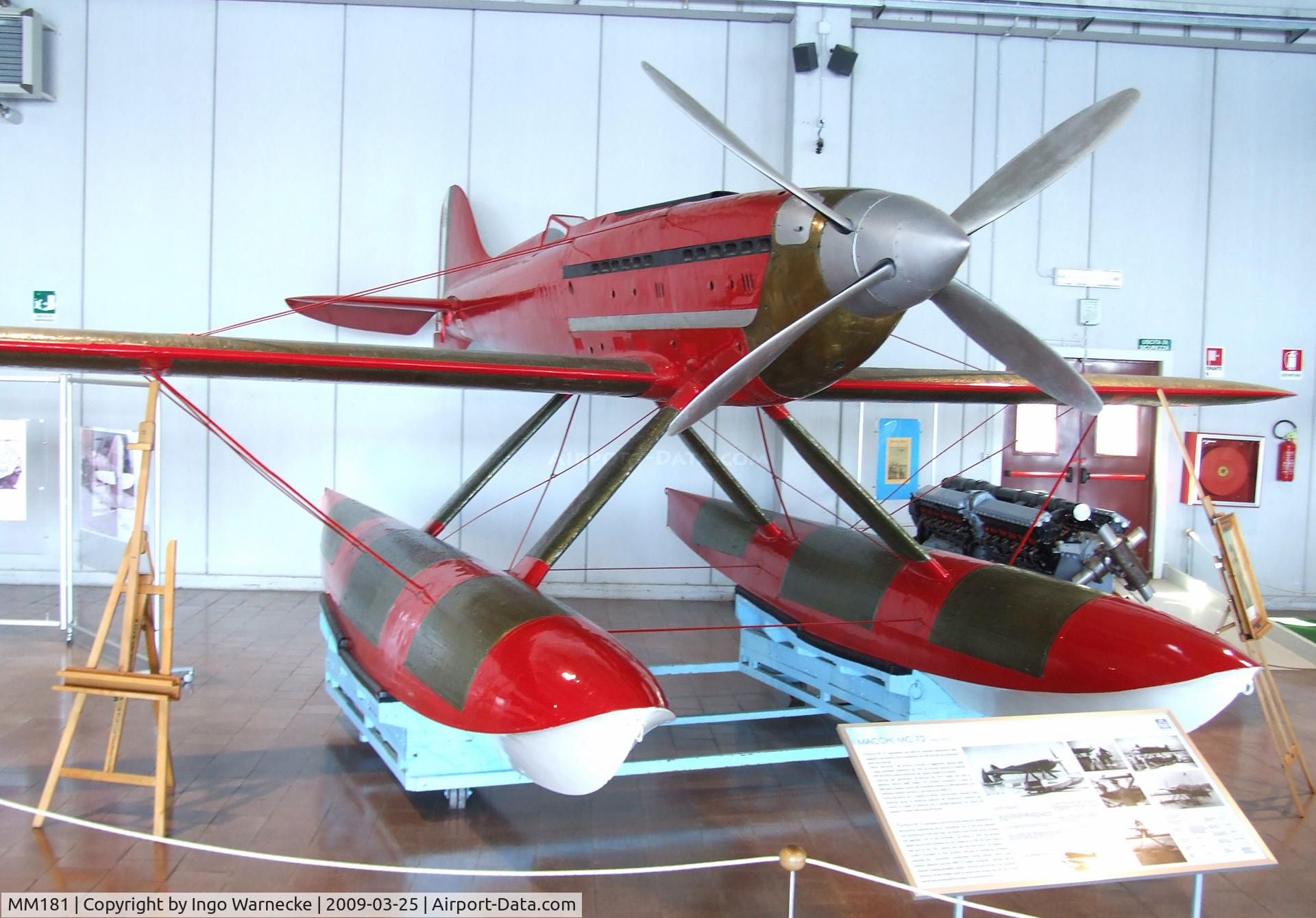 MM181, 1931 Macchi MC.72 C/N 5, Macchi MC.72 at the Museo storico dell'Aeronautica Militare, Vigna di Valle