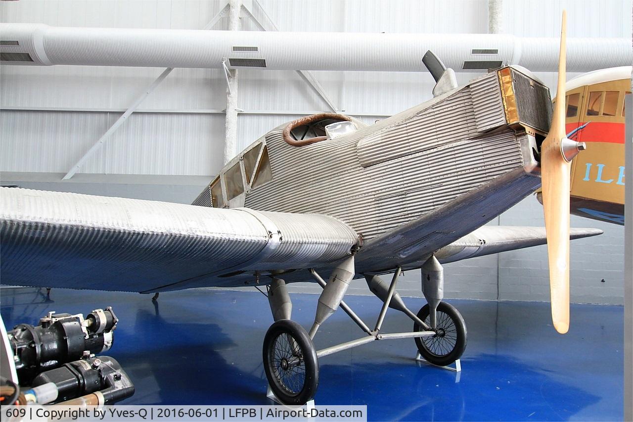609, Junkers F.13 C/N 609/600, Junkers F.13, Air & Space Museum Paris-Le Bourget Airport (LFPB-LBG)