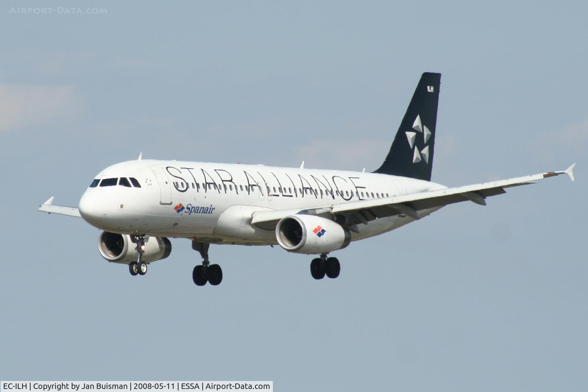 EC-ILH, 2002 Airbus A320-232 C/N 1914, Spanair/star Alliance, became EC-LRE Vueling