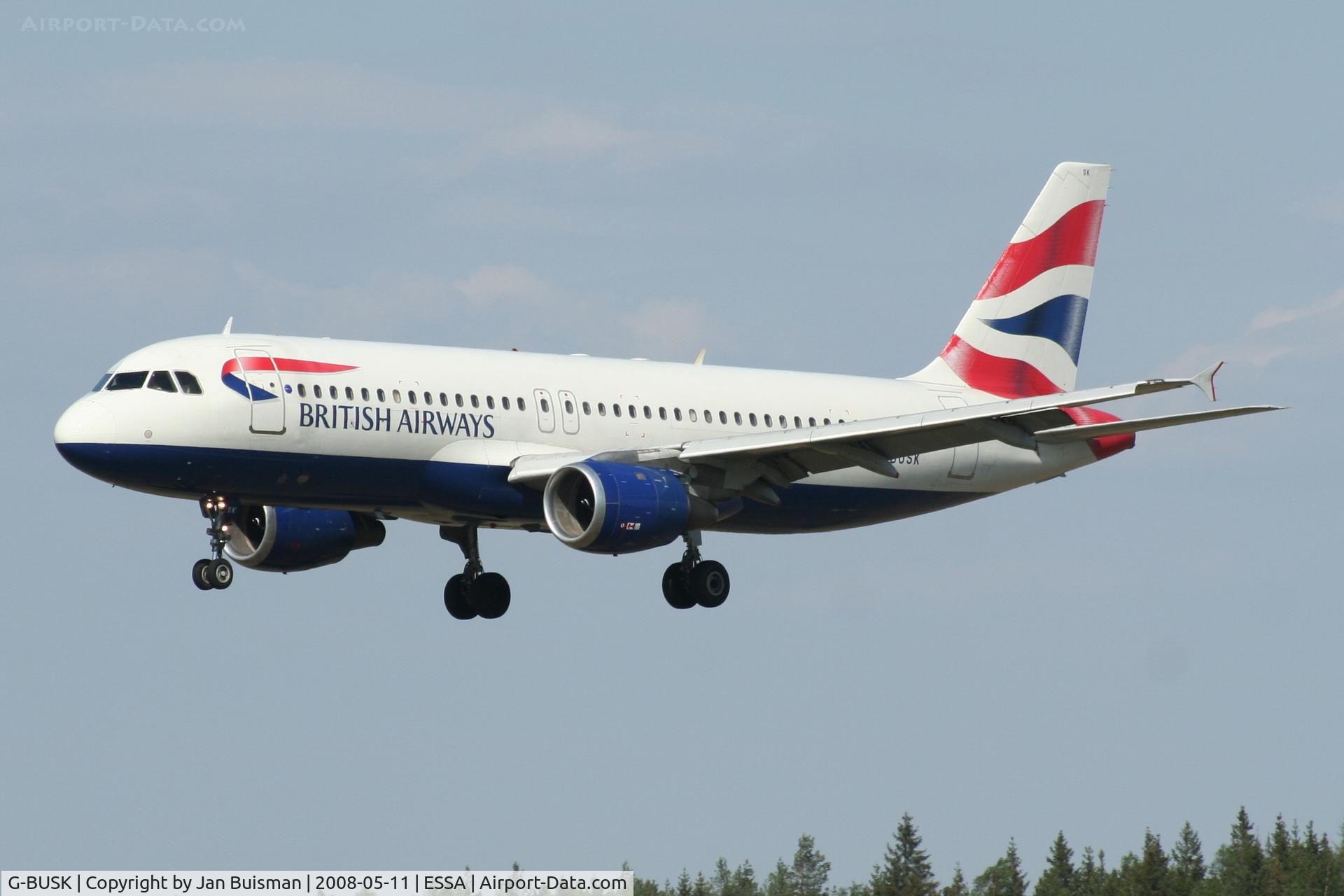 G-BUSK, 1990 Airbus A320-211 C/N 120, British Airways, scrapped Lourdes 2012