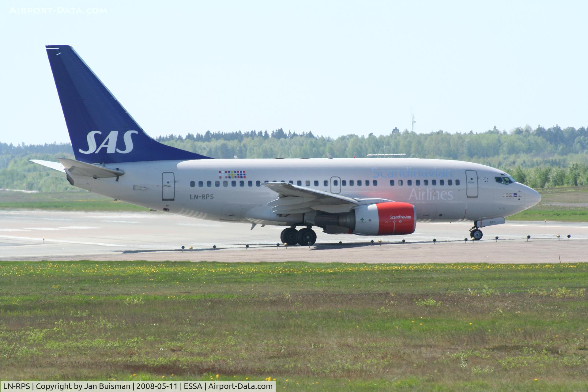 LN-RPS, 1998 Boeing 737-683 C/N 28298, SAS, stored St Athan