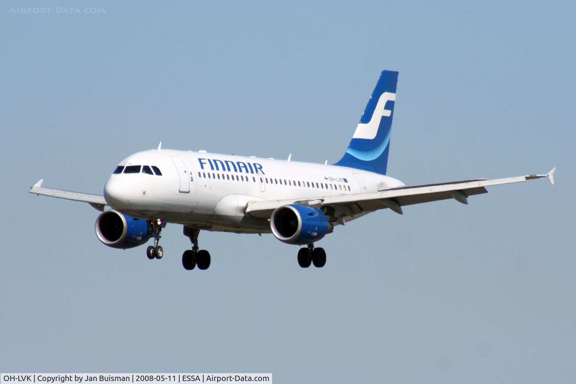 OH-LVK, 2004 Airbus A319-112 C/N 2124, Finnair