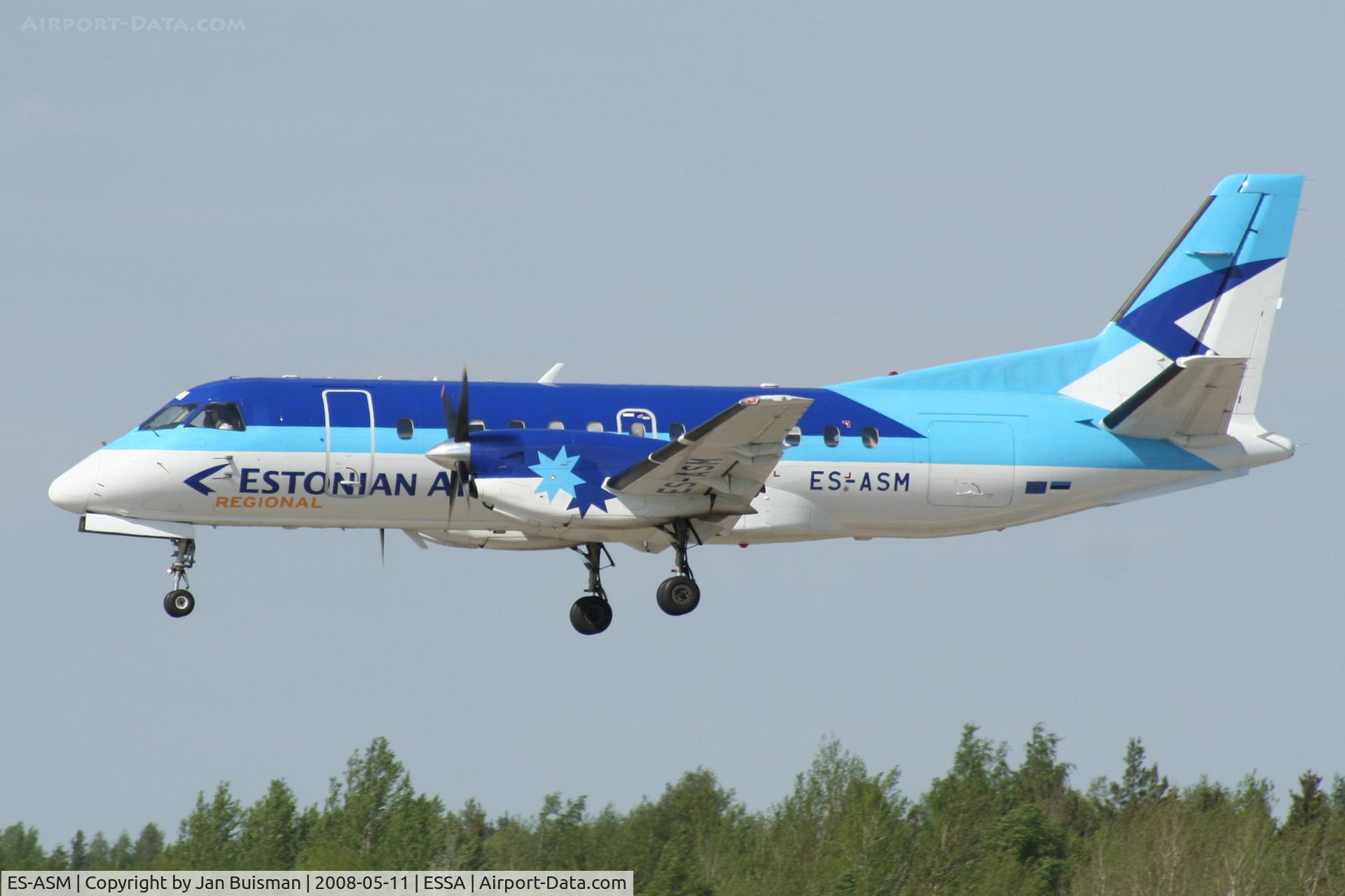 ES-ASM, 1988 Saab 340A C/N 340A-132, Estonian Air Regional