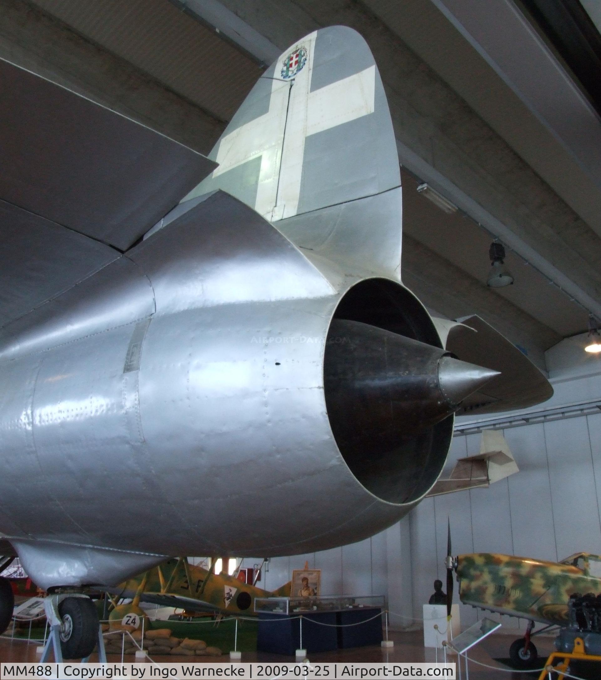 MM488, Caproni Campini CC.1 C/N Not found MM488, Campini-Caproni C.C.1 (N.1) at the Museo storico dell'Aeronautica Militare, Vigna di Valle