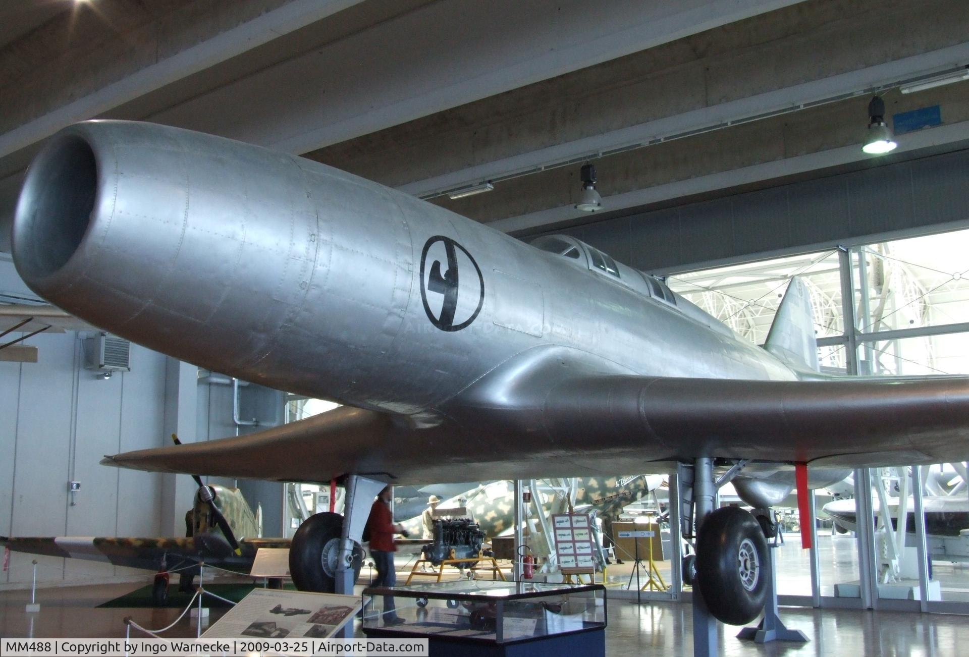 MM488, Caproni Campini CC.1 C/N Not found MM488, Campini-Caproni C.C.1 (N.1) at the Museo storico dell'Aeronautica Militare, Vigna di Valle
