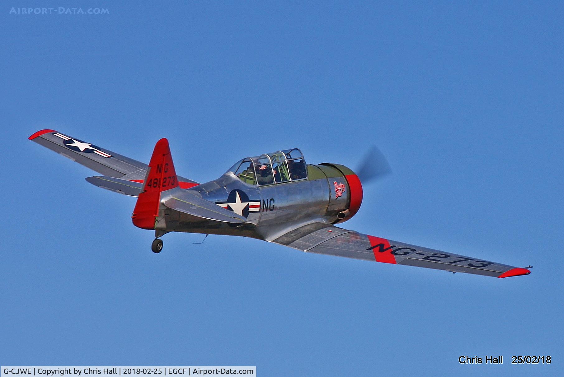 G-CJWE, 1952 Canadian Car & Foundry T-6 Harvard Mk.4 C/N CCF4-97, at Sandtoft