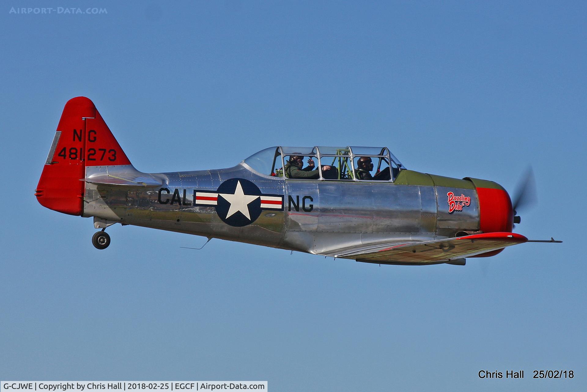 G-CJWE, 1952 Canadian Car & Foundry T-6 Harvard Mk.4 C/N CCF4-97, at Sandtoft