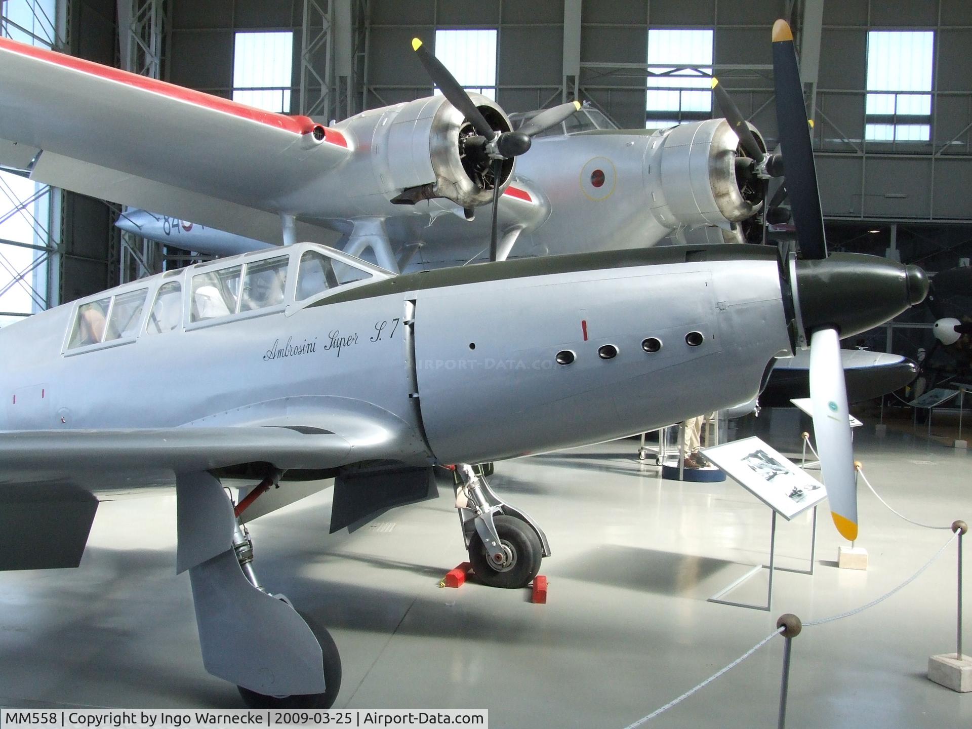 MM558, 1951 SAI Societa Aeronautica Italiana Ambrosini S-7 Super C/N 2, SAI Ambrosini Super S.7 at the Museo storico dell'Aeronautica Militare, Vigna di Valle