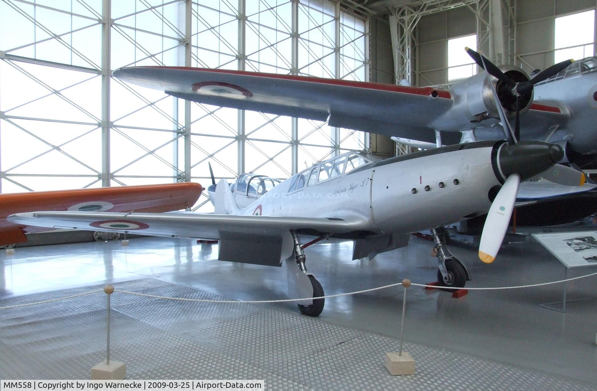 MM558, 1951 SAI Societa Aeronautica Italiana Ambrosini S-7 Super C/N 2, SAI Ambrosini Super S.7 at the Museo storico dell'Aeronautica Militare, Vigna di Valle