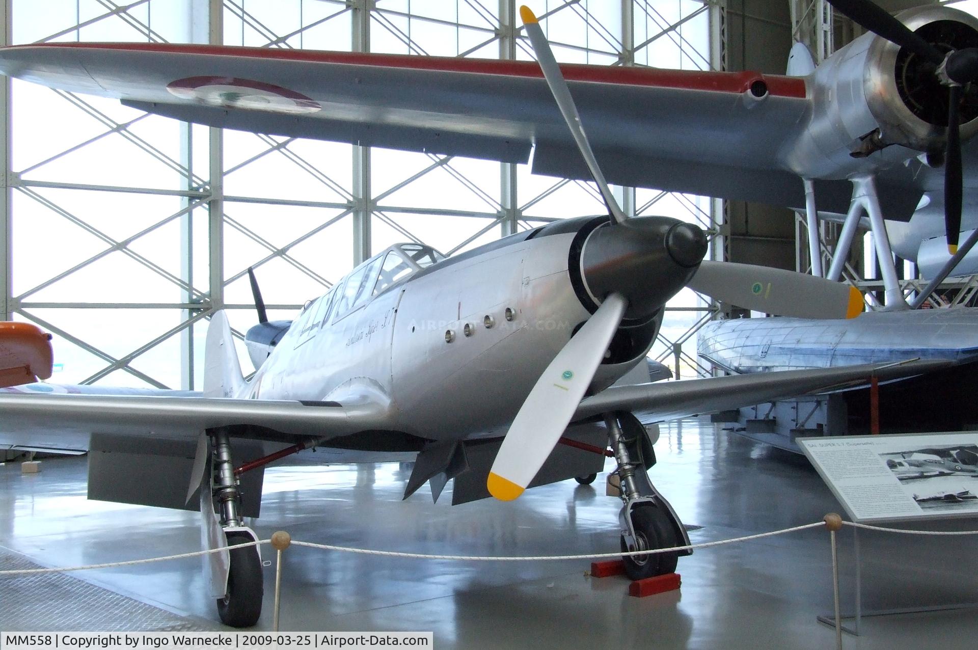 MM558, 1951 SAI Societa Aeronautica Italiana Ambrosini S-7 Super C/N 2, SAI Ambrosini Super S.7 at the Museo storico dell'Aeronautica Militare, Vigna di Valle