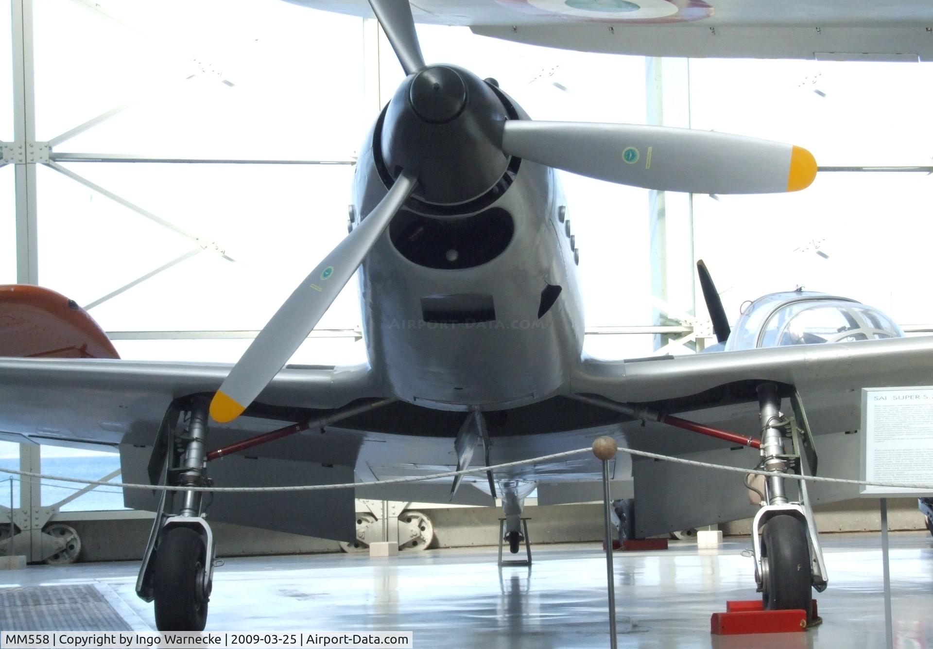MM558, 1951 SAI Societa Aeronautica Italiana Ambrosini S-7 Super C/N 2, SAI Ambrosini Super S.7 at the Museo storico dell'Aeronautica Militare, Vigna di Valle