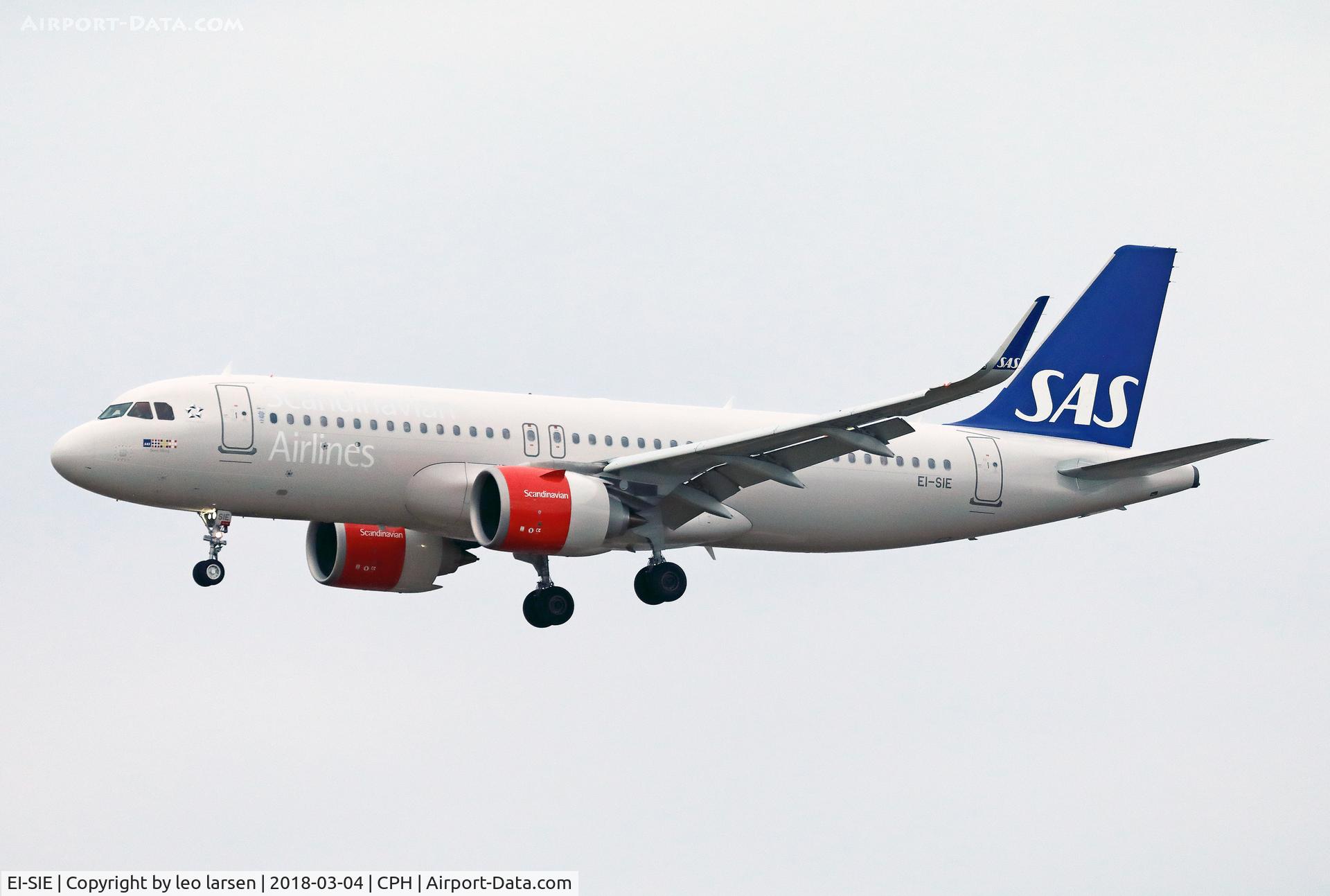 EI-SIE, 2018 Airbus A320-251N C/N 8058, Copenhagen 4.3.2018 arr.as SK 504 from LHR