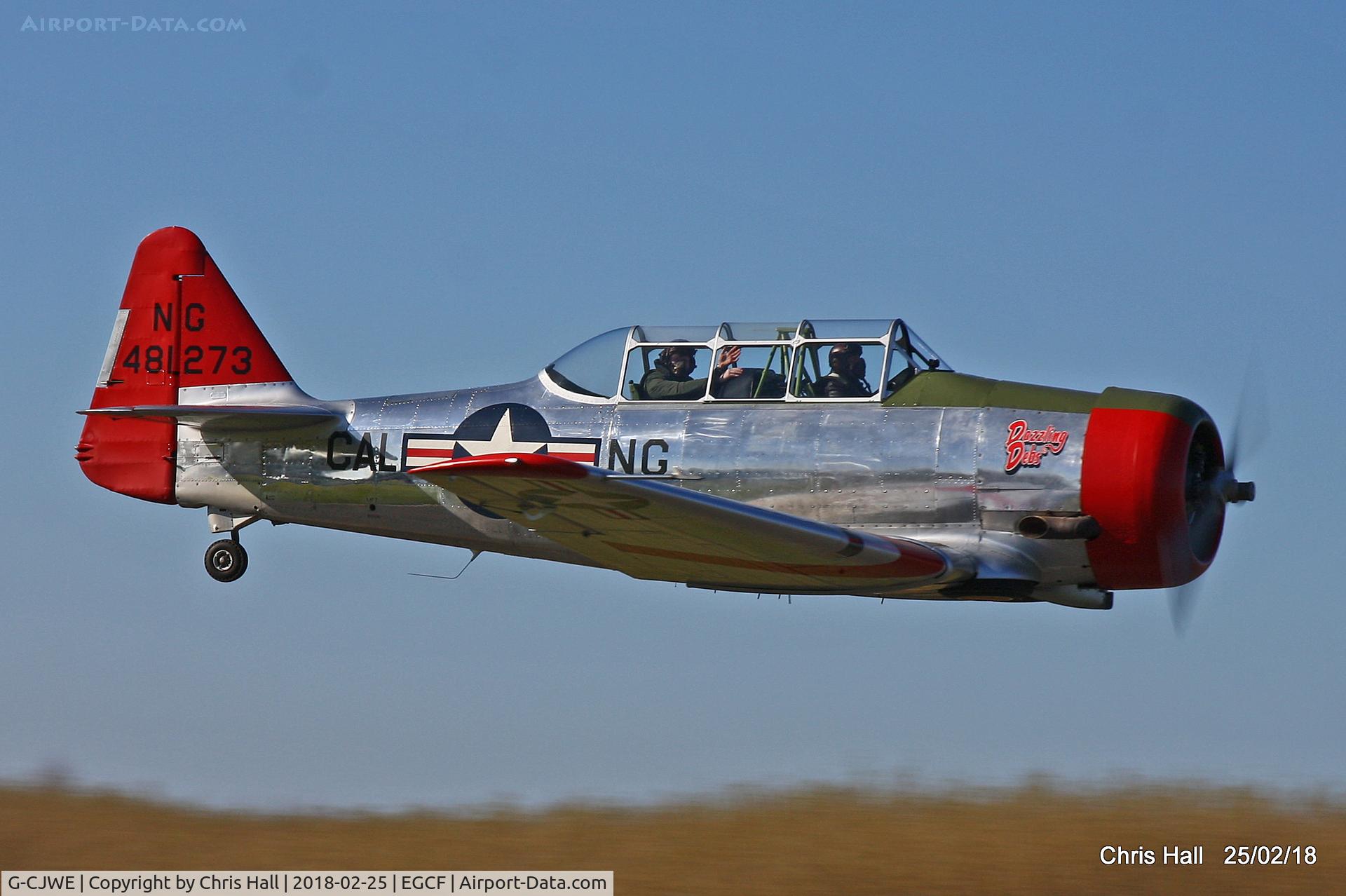 G-CJWE, 1952 Canadian Car & Foundry T-6 Harvard Mk.4 C/N CCF4-97, at Sandtoft