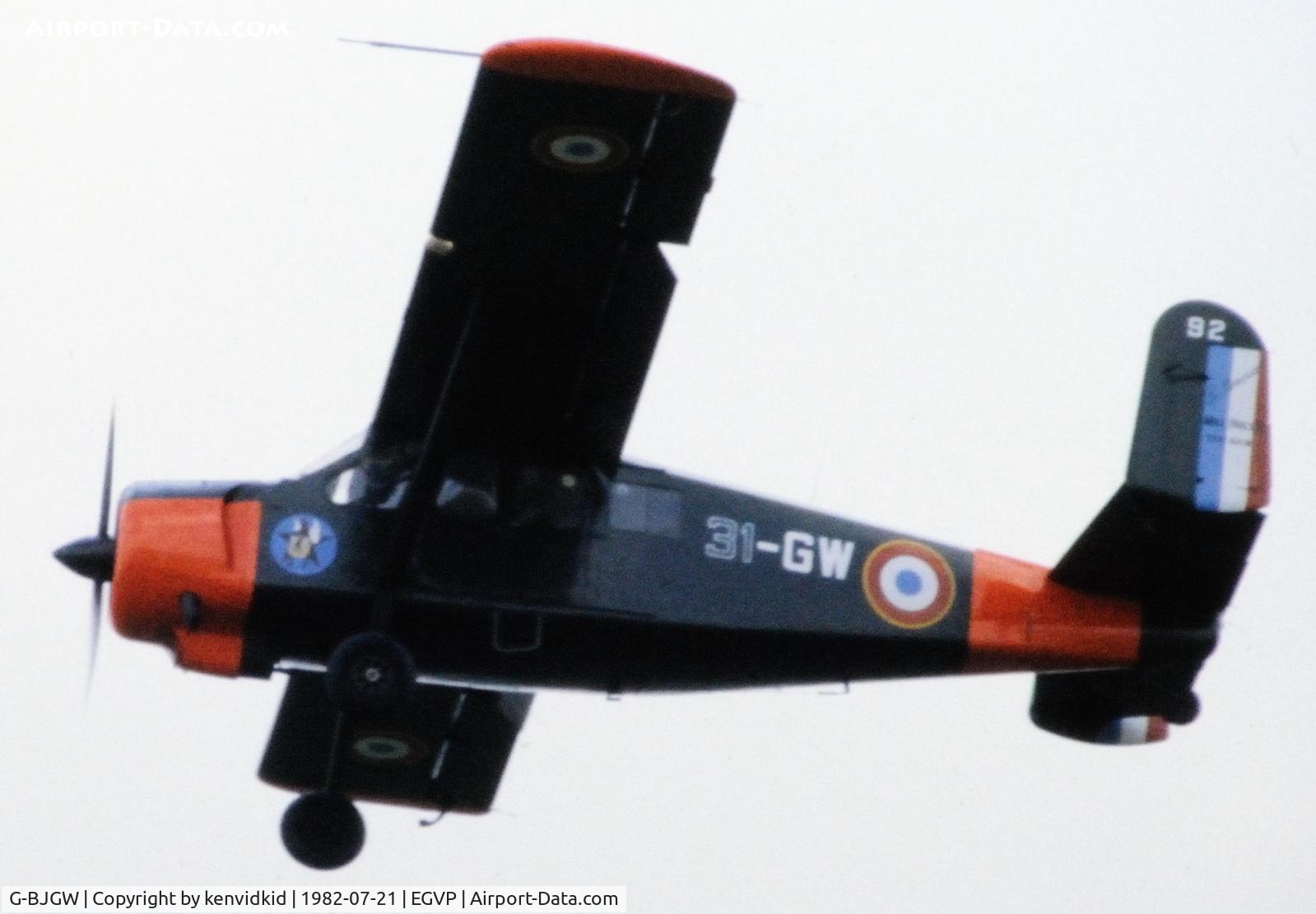 G-BJGW, 1958 Max Holste MH-1521M Broussard C/N 92, At Middle Wallop.