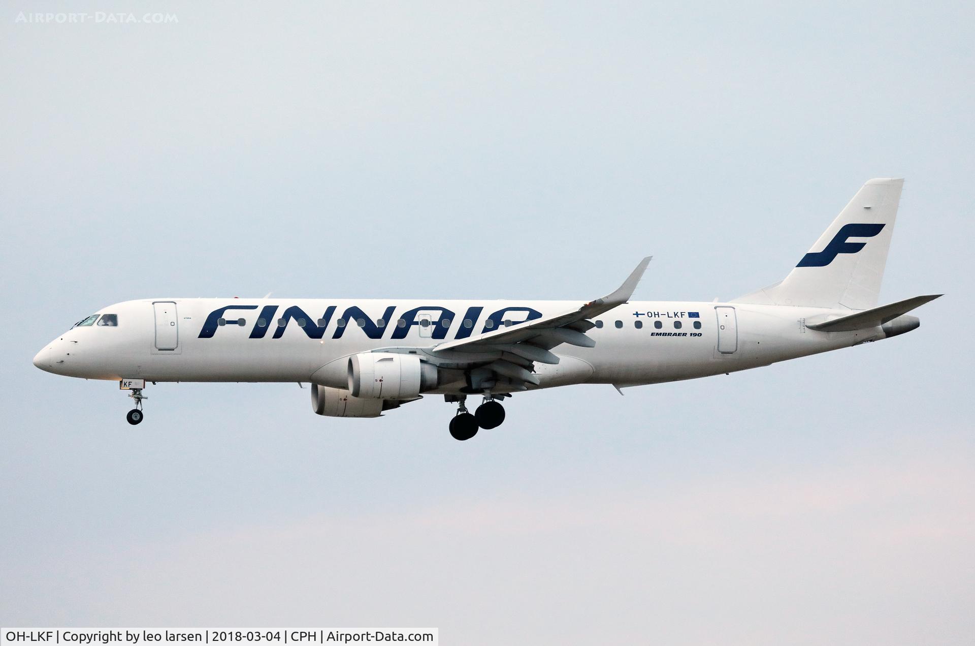 OH-LKF, 2007 Embraer 190LR (ERJ-190-100LR) C/N 19000066, Copenhagen 4.3.2018