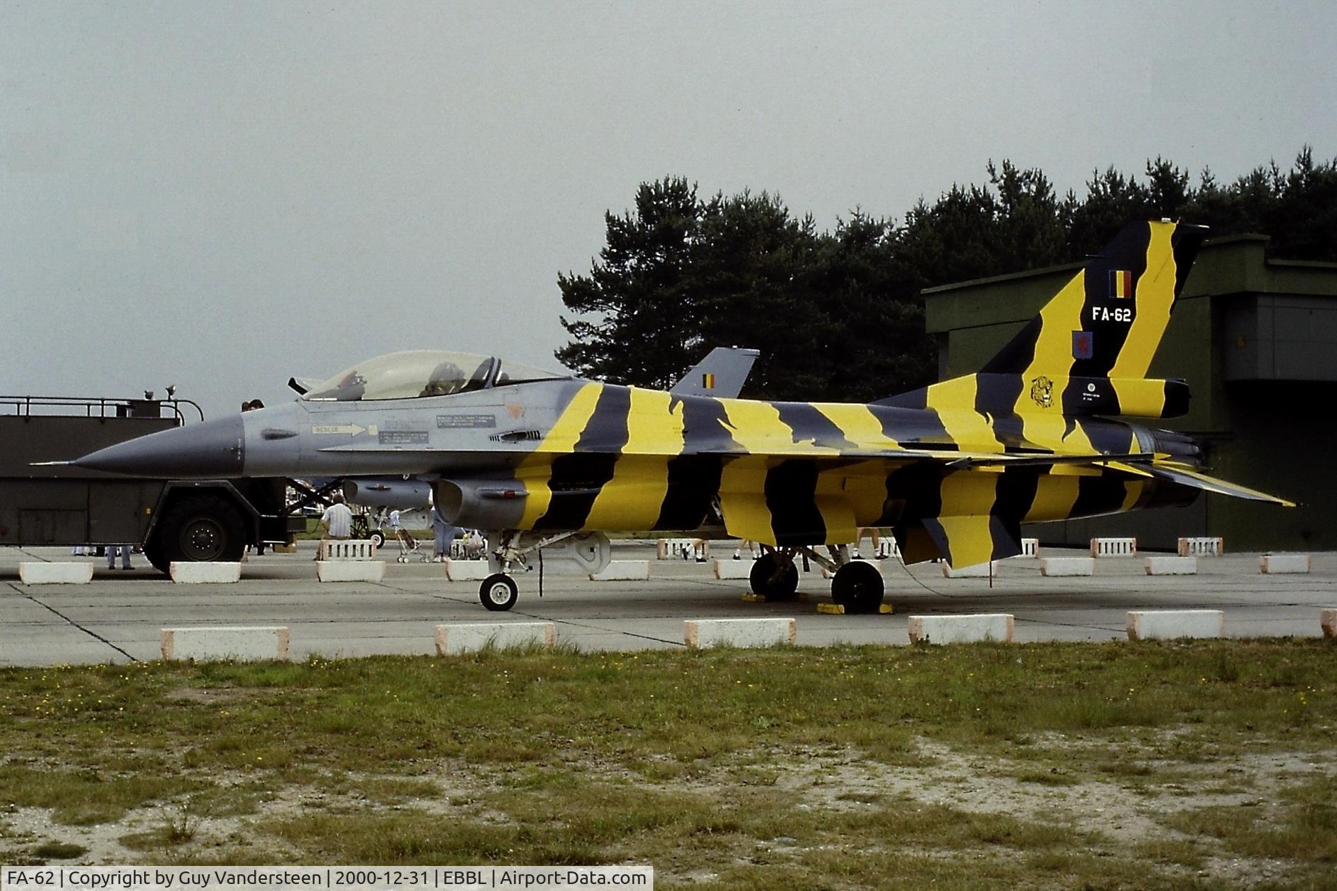 FA-62, 1983 SABCA F-16AM Fighting Falcon C/N 6H-62, BAF F-16A FA-62 NTM 1985 EBBL