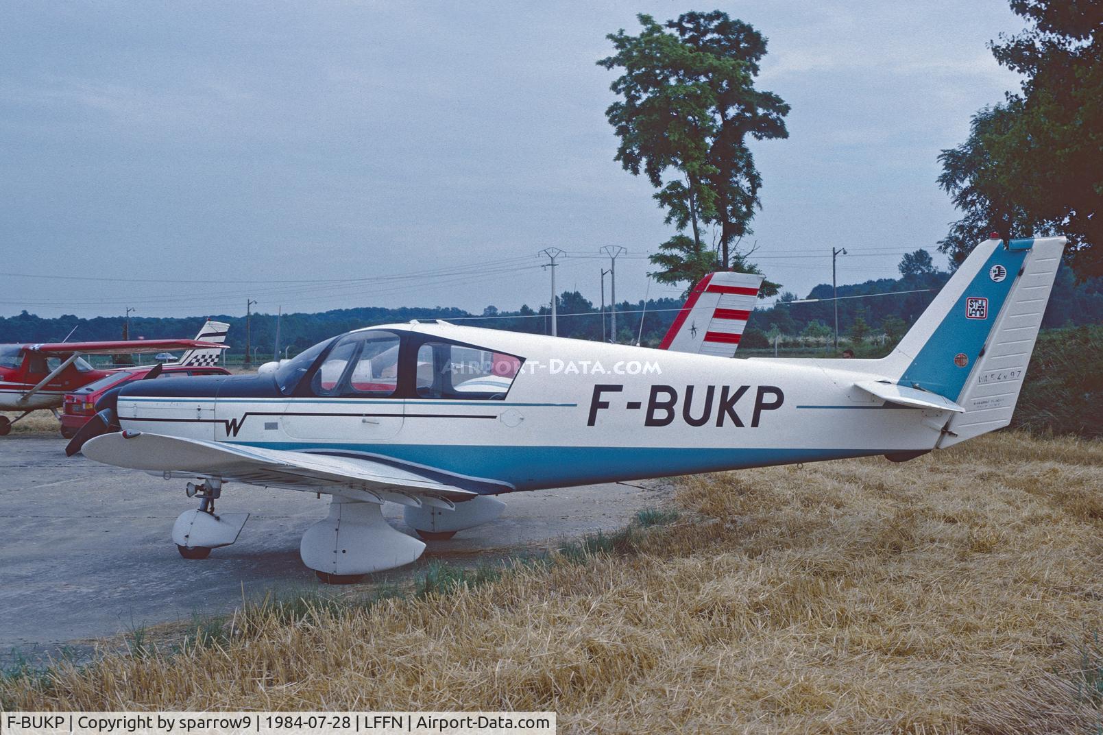 F-BUKP, 1973 Wassmer WA-54 Atlantic C/N 97, RSA Rally 1984. Scanned from a slide.
