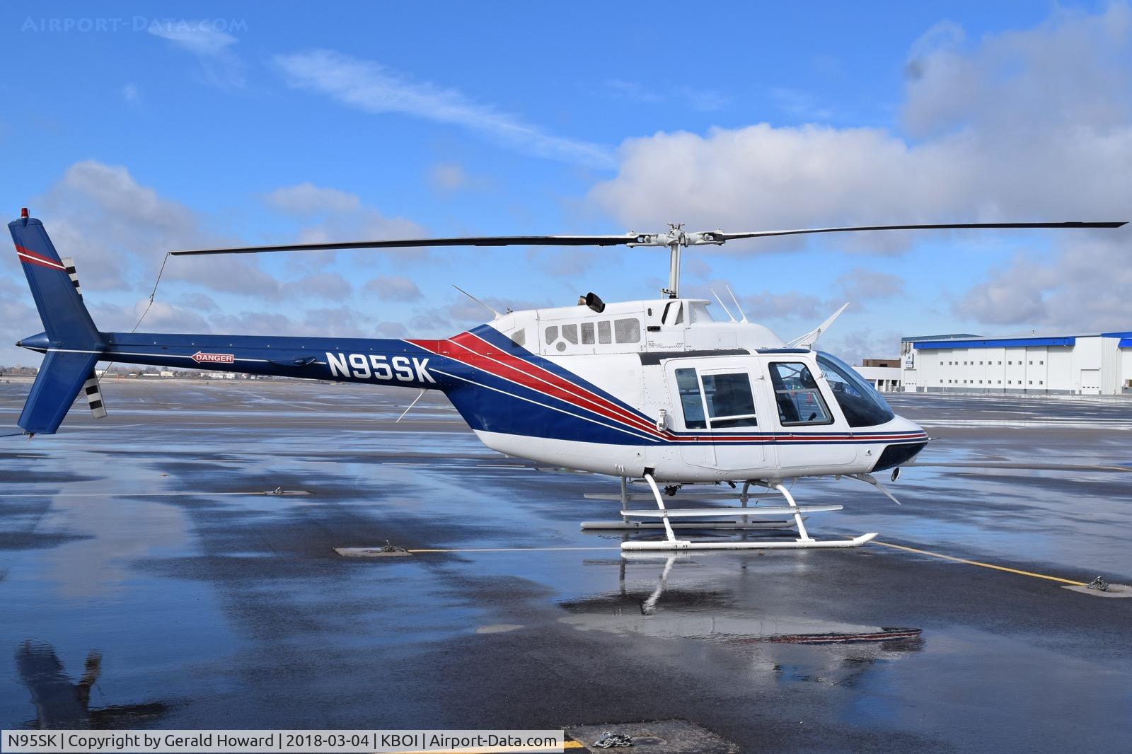 N95SK, 1976 Bell 206B JetRanger C/N 1921, Parked on the north GA ramp.