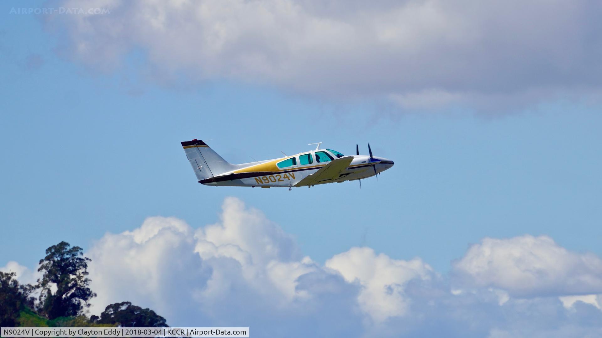 N9024V, 1971 Beech E-55 Baron C/N TE-837, Buchanan Field Concord California 2018.