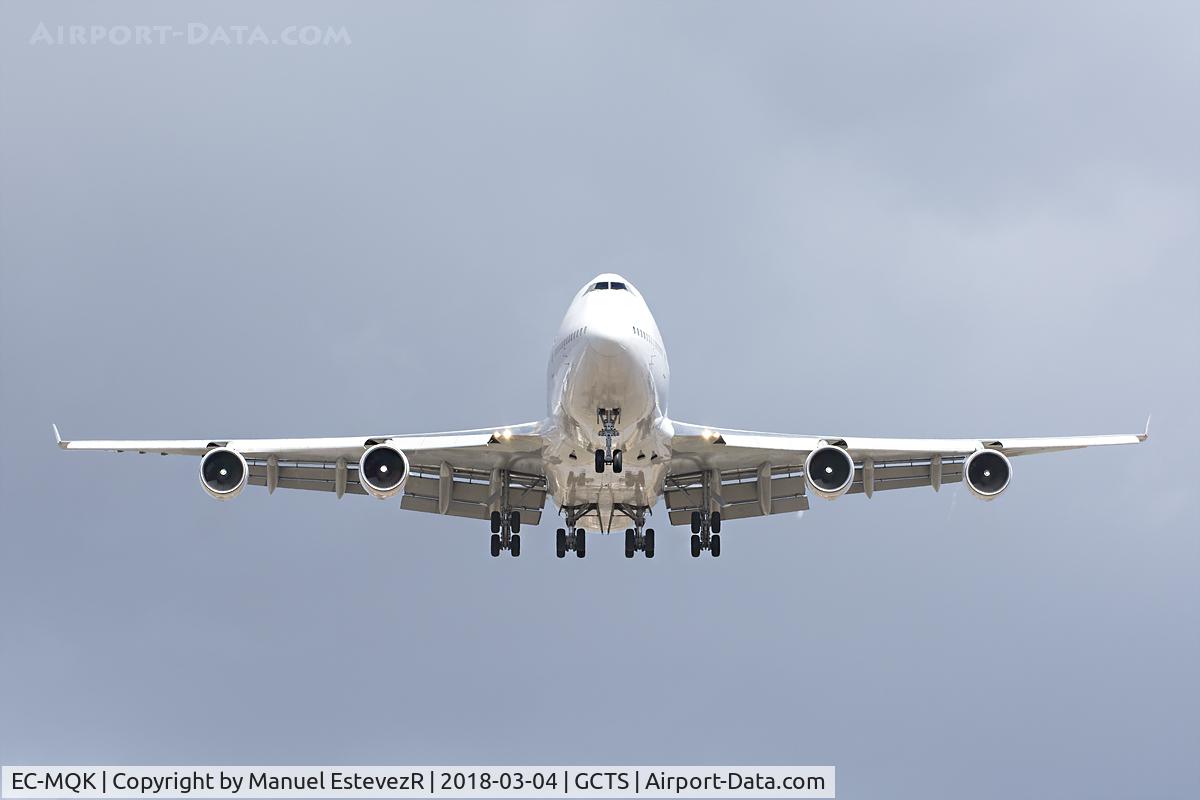 EC-MQK, 1998 Boeing 747-4H6 C/N 28427, Flying as Thomson (TUI) from Stockholm - Tenerife Sur Airpot