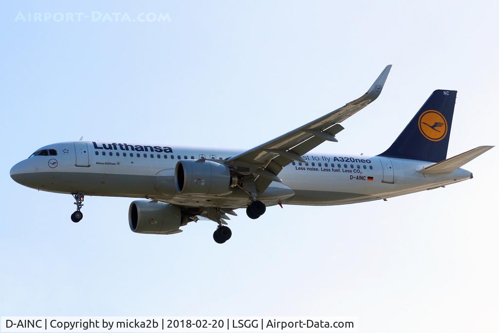 D-AINC, 2016 Airbus A320-271NEO C/N 6920, Landing