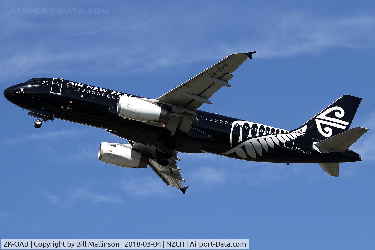 ZK-OAB, 2010 Airbus A320-232 C/N 4553, OFF TO AKL