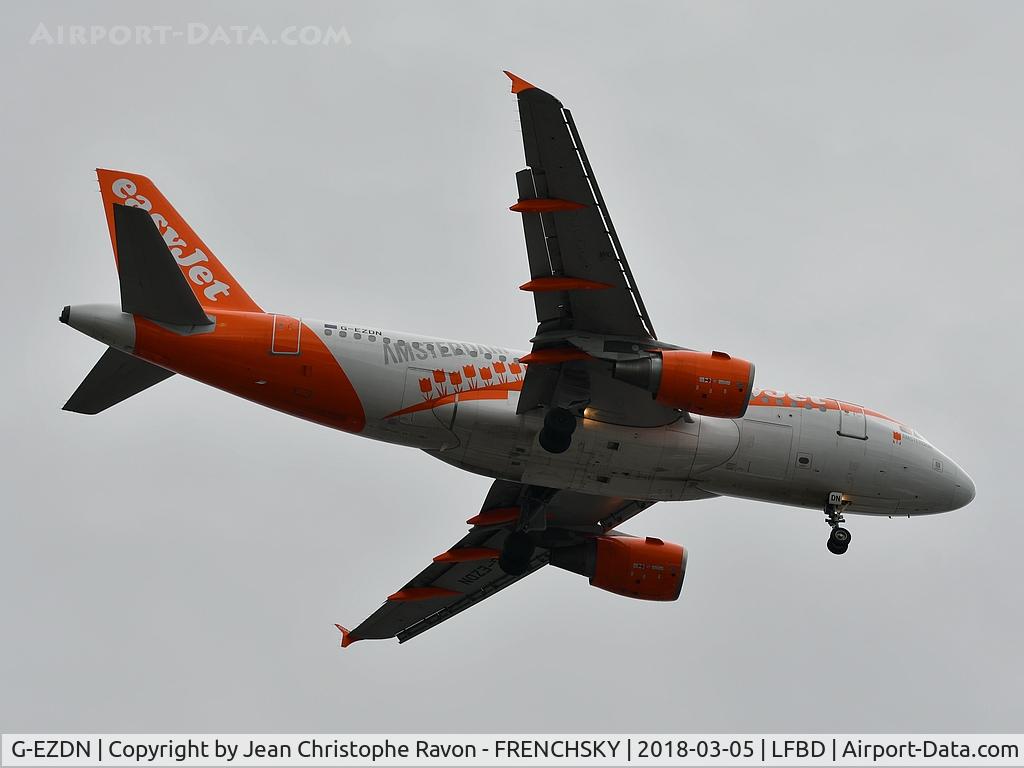 G-EZDN, 2008 Airbus A319-111 C/N 3569, easyJet (Amsterdam Livery)