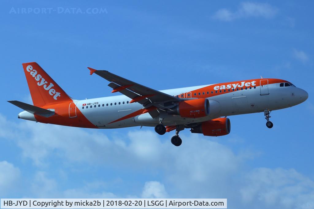 HB-JYD, 2011 Airbus A320-214 C/N 4646, Landing