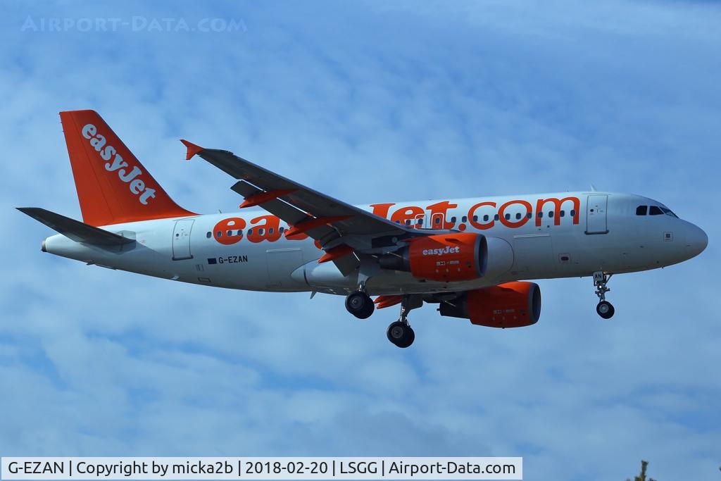 G-EZAN, 2006 Airbus A319-111 C/N 2765, Landing