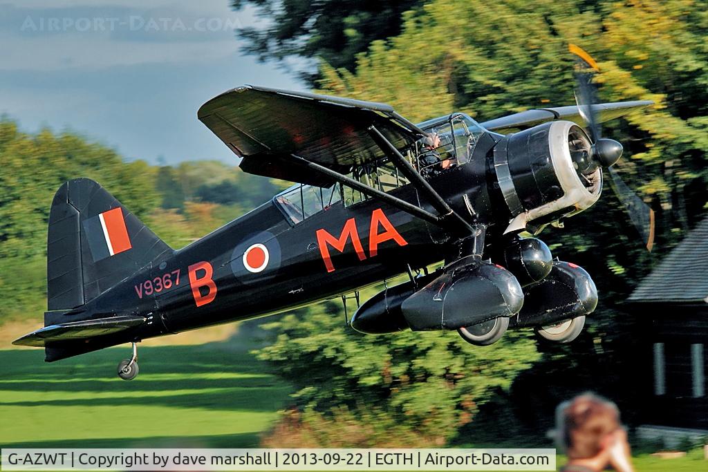 G-AZWT, 1938 Westland Lysander IIIA C/N Y1536, Brisk take off