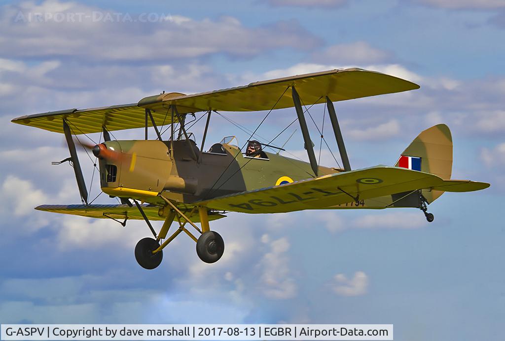 G-ASPV, 1941 De Havilland DH-82A Tiger Moth II C/N 84167, Always welcome if you're a Tiger!!