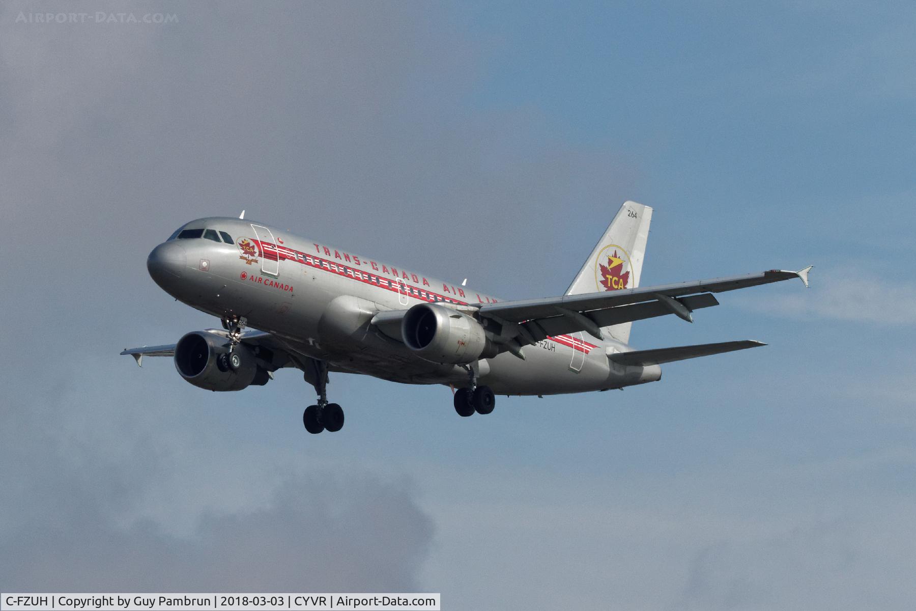 C-FZUH, 1997 Airbus A319-114 C/N 711, Landing