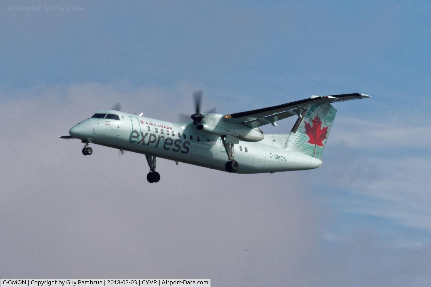 C-GMON, 1989 De Havilland Canada DHC-8-301 Dash 8 C/N 131, Landing