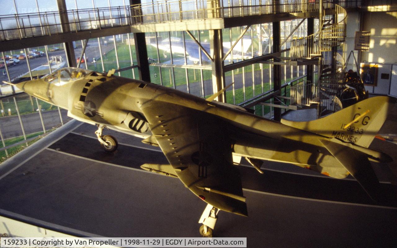 159233, Hawker Siddeley AV-8A Harrier C/N 712142/64, USMC AV-8A in the Fleet Air Arm museum, RNAS Yeovilton, 1998