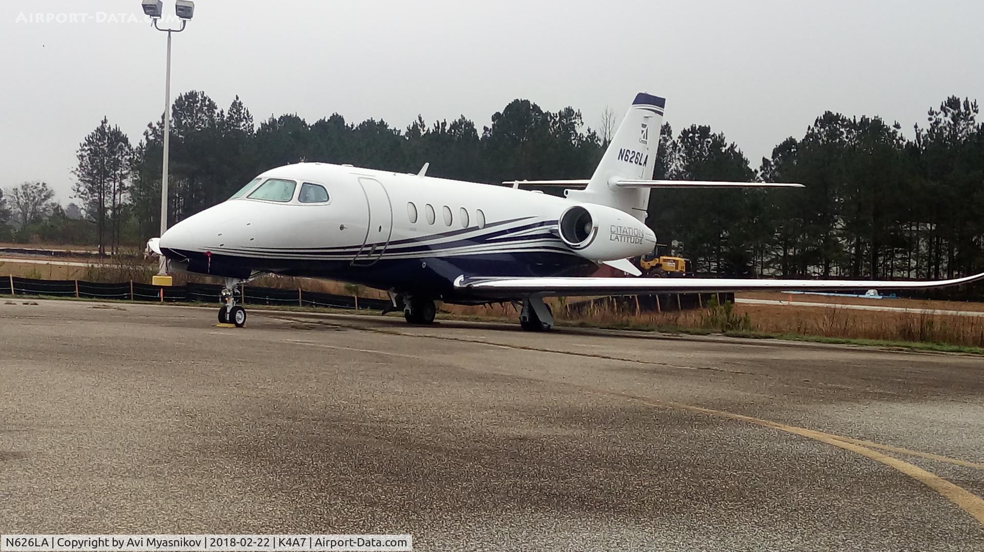 N626LA, 2016 Cessna 680A Citation Latitude C/N 680A-0026, Shot at Atlanta South regional Airport