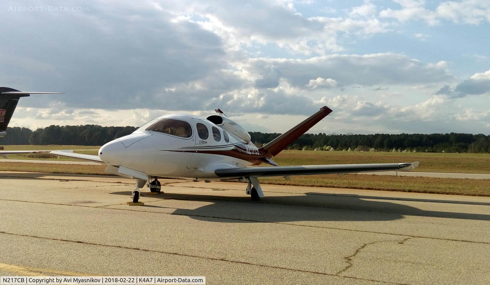 N217CB, 2018 Cirrus SF50 Vision C/N 0032, Shot at Atlanta south regional Aiport