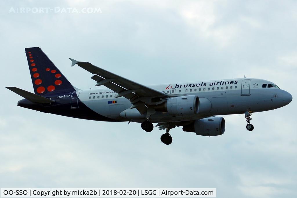 OO-SSO, 2004 Airbus A319-111 C/N 2287, Landing