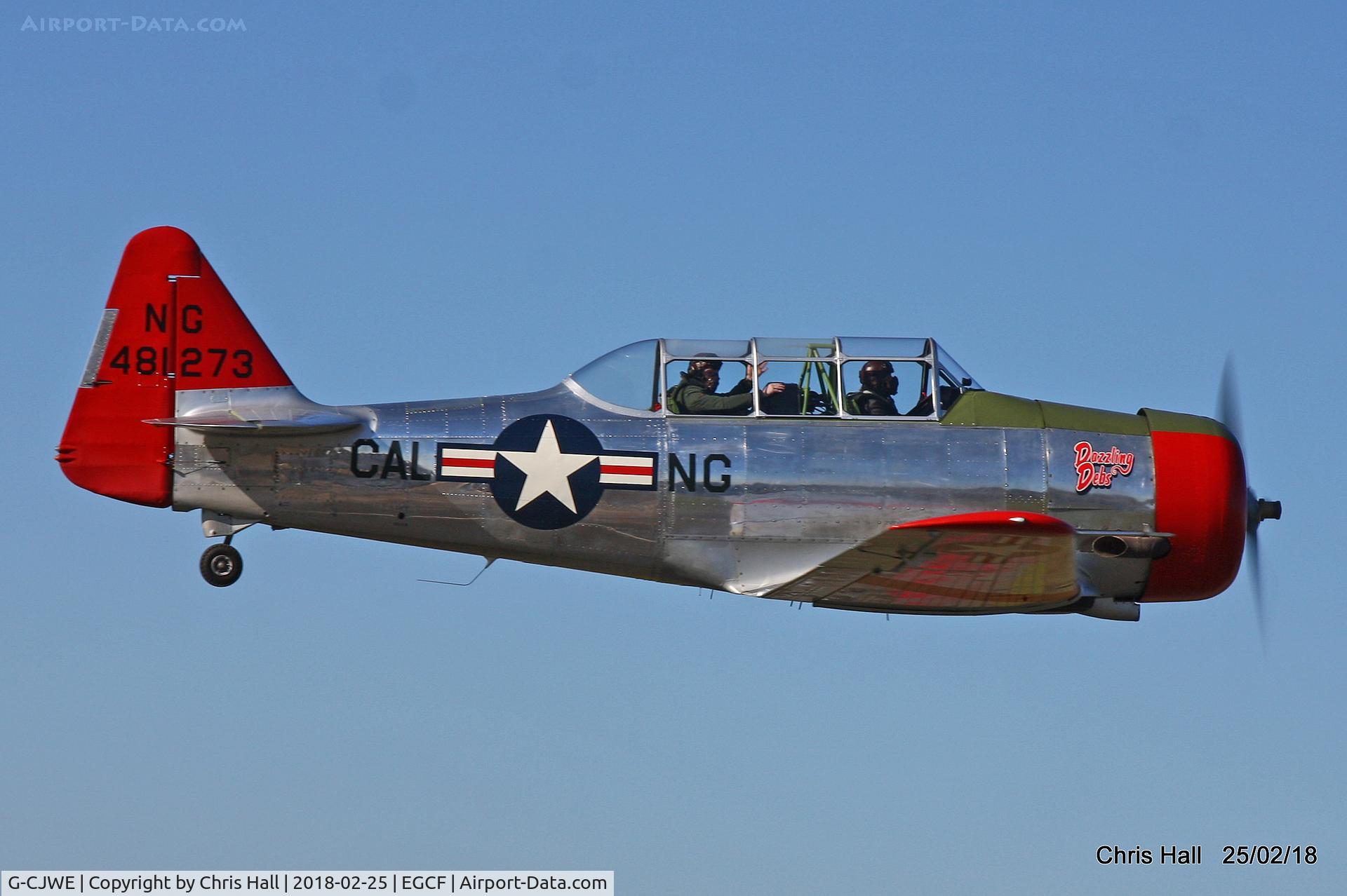 G-CJWE, 1952 Canadian Car & Foundry T-6 Harvard Mk.4 C/N CCF4-97, at Sandtoft