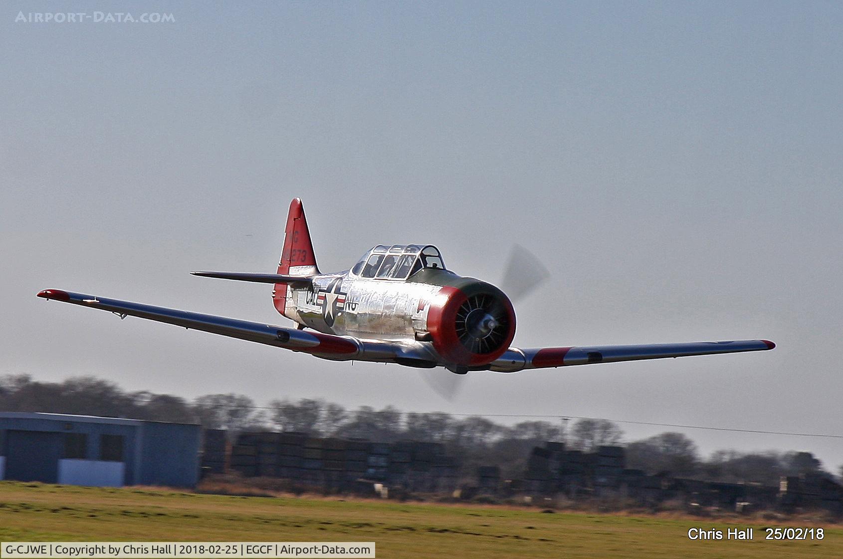G-CJWE, 1952 Canadian Car & Foundry T-6 Harvard Mk.4 C/N CCF4-97, at Sandtoft