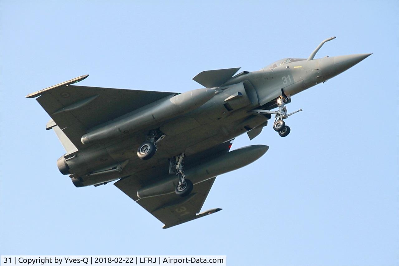 31, Dassault Rafale M C/N 31, Dassault Rafale M, Short approach rwy 08, Landivisiau Naval Air Base (LFRJ)