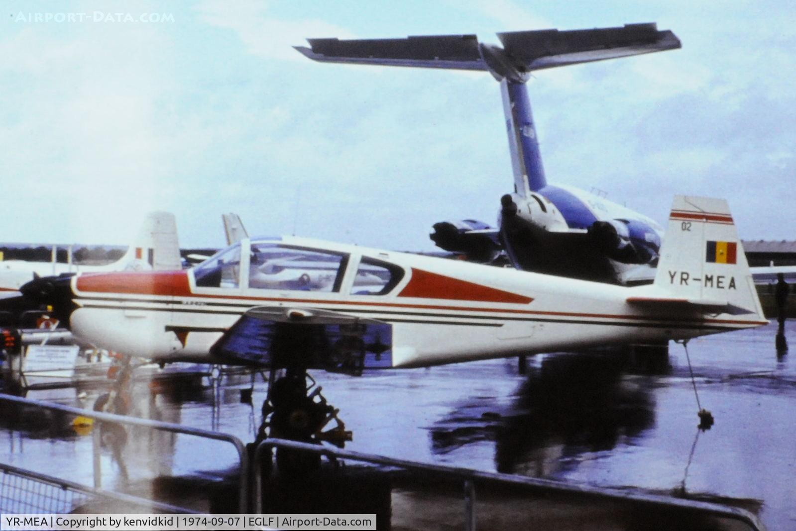 YR-MEA, 1974 IAR IAR-823 C/N 02, At the 1974 SBAC show, copied from slide.