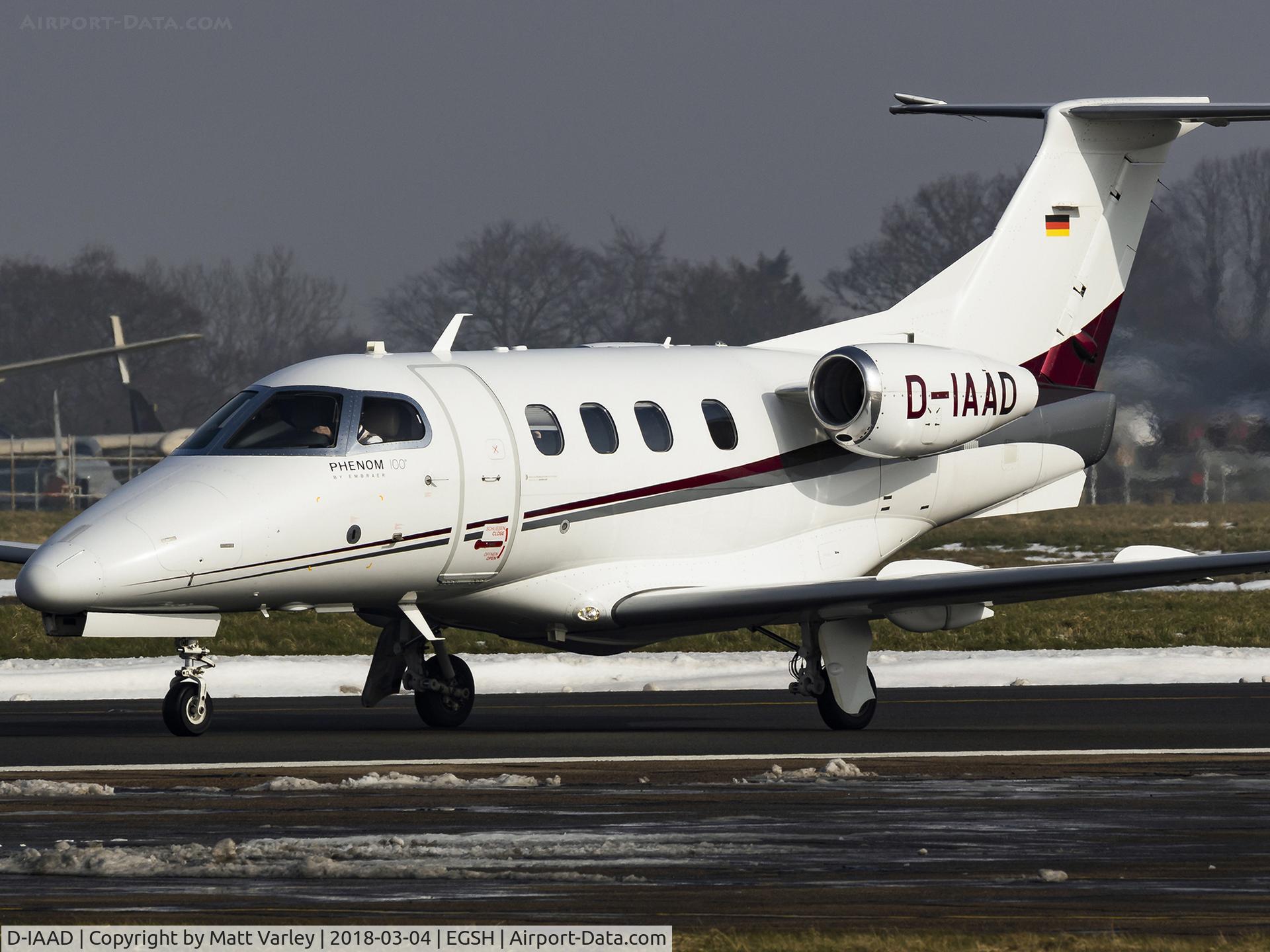 D-IAAD, 2010 Embraer EMB-500 Phenom 100 C/N 50000215, Departing