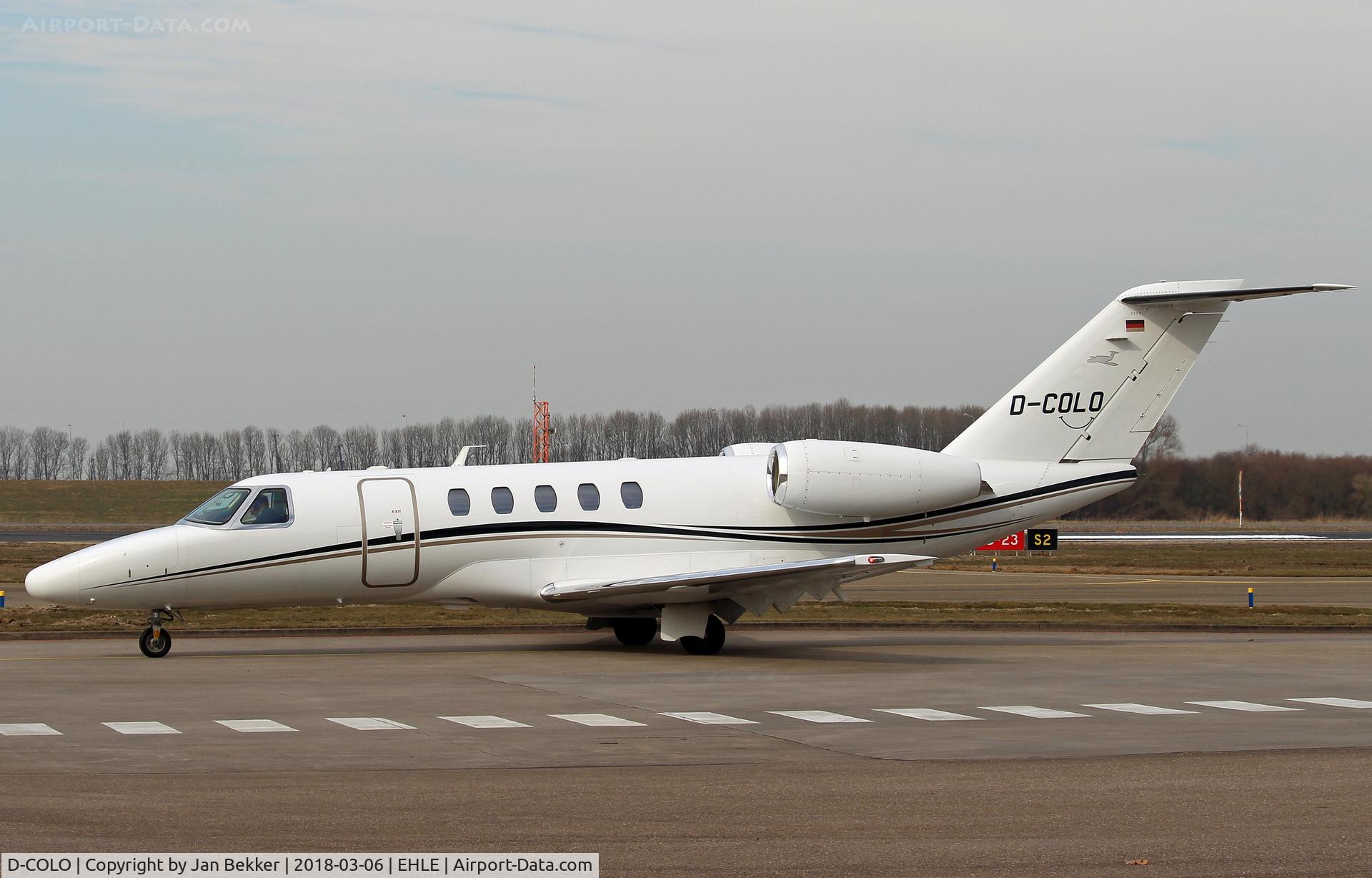 D-COLO, 2011 Cessna 525C CitationJet CJ4 C/N 525C-0044, Lelystad Airport for a short visit